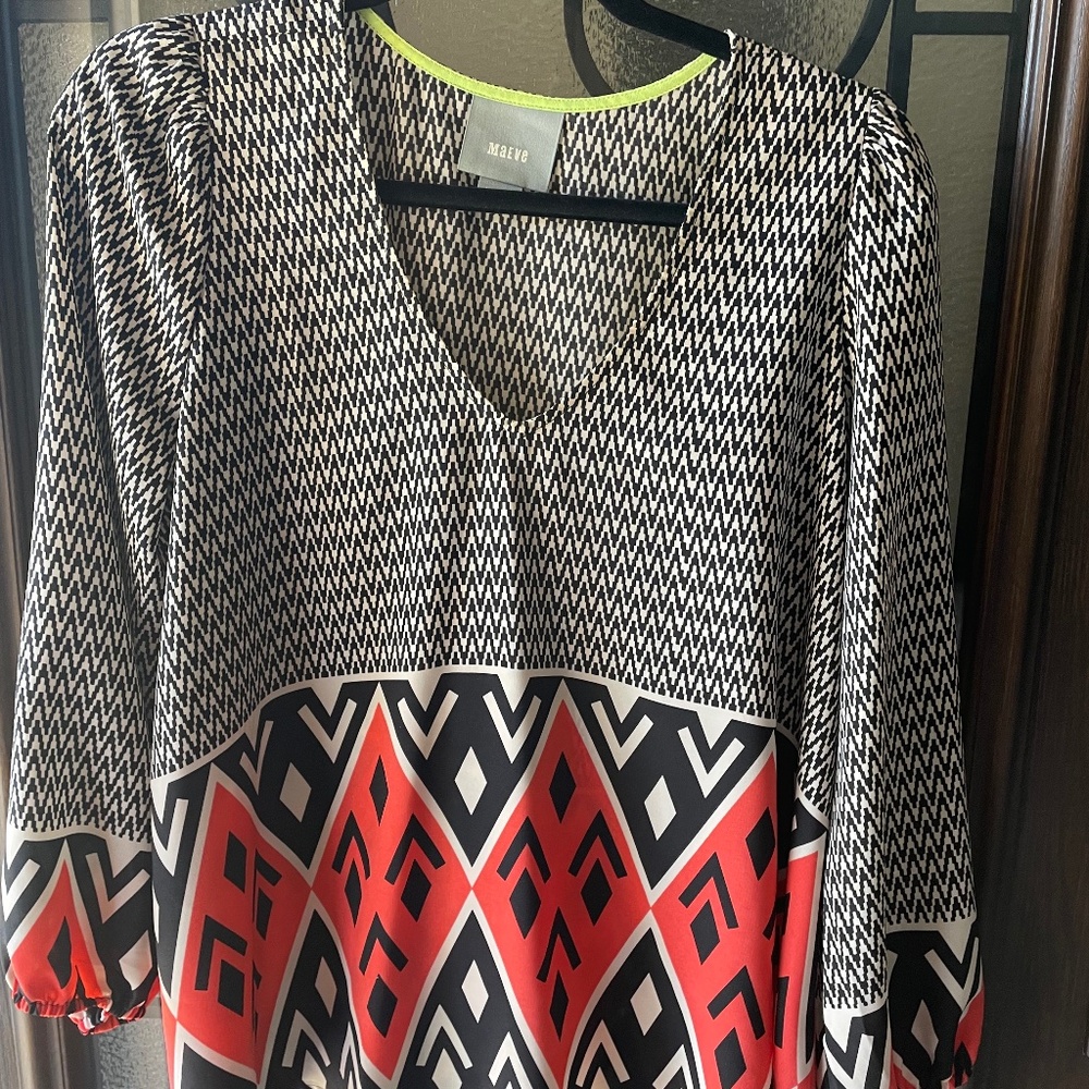 Maeve Chevron blouse Sz Medium